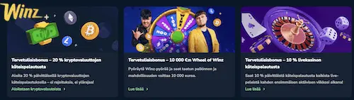 WinZ Casinon tervetuliaisbonus