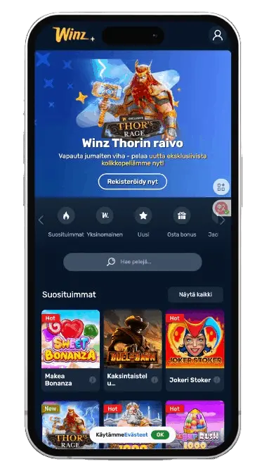 winz io sovellus